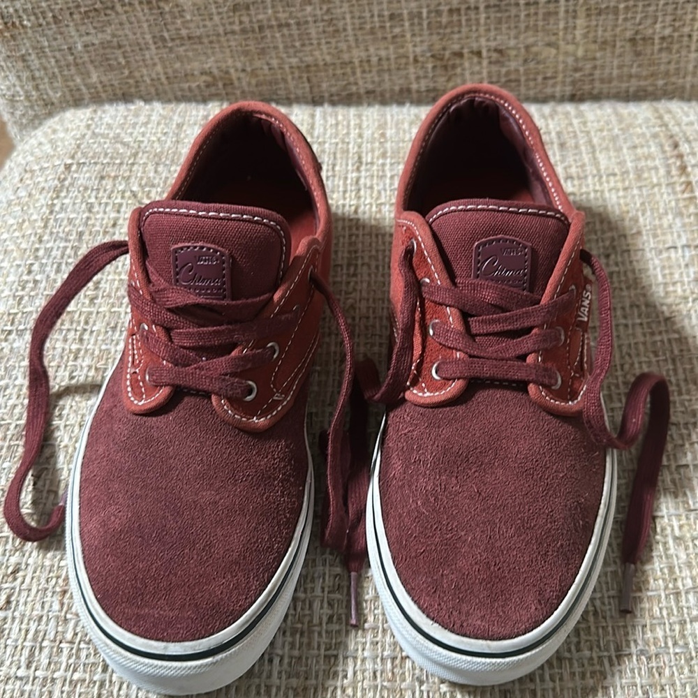 Vans Chima Ferguson Pro Port Royale Wine Burgundy Walnut US Youth Shoes Size-6.0